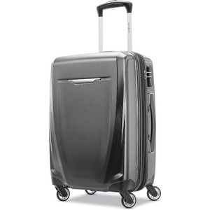 25-Inch Checked-Medium Hardside Expandable Luggage, Spinners, Premium Expandable Rolling Suitcase - 1 of 4