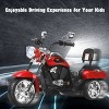 Infans 6V Kids Ride On Chopper Motorcycle 3 Wheel Trike with Headlight and Horn Red - 4 of 4
