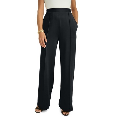 Jessica London Women's Plus Size Perfectease Wide Leg Pant
