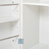 Kumasinova 72" Fluted Kitchen Storage Cabinets with 3 Drawers,Pantry Cabinet with 6 Shelves,Freestanding Storage Cabinet for Kitchen,Dining Room - 3 of 4