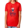 Runs On Mom Coffee Women's 4th Of July Crewneck Short-Sleeve T-Shirt - 2 of 4