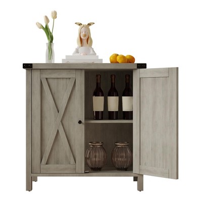 Buffet Cabinet Farmhouse Storage Cabinet with Doors and Shelves, Buffets and Sideboards Entryway Cabinet for Living Room, Dining Room