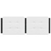 vidaXL Headboard Cushion White and Black 53.9" Faux Leather - 4 of 4