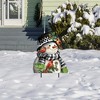 Briarwood Lane Winter Metal Art 26x15 Snowman With Cardinals For Winter Metal Art - 2 of 2