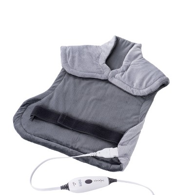 Pure Enrichment PureRelief XL Extra-Long Back and Neck Heating Pad - 29&#34; x 24&#34; - Gray