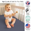 Sweet Jojo Designs Baby Boy Fitted 100% Cotton Muslin Crib Sheets Set Watercolor Sports Theme Blue Brown and Orange 2pc - 3 of 4