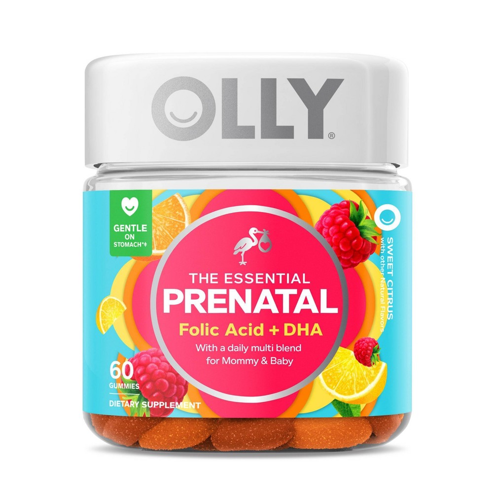 Photos - Vitamins & Minerals Olly Essential Prenatal Multivitamin Gummies - Sweet Citrus - 60ct 