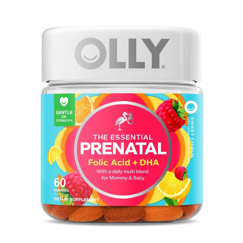  OLLY Essential Prenatal Multivitamin Gummies - Sweet Citrus, 1 of 11