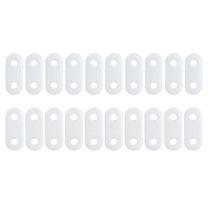 Unique Bargains Home Office Hotel Windproof Curtain Tablecloth Weights White - 1 of 4