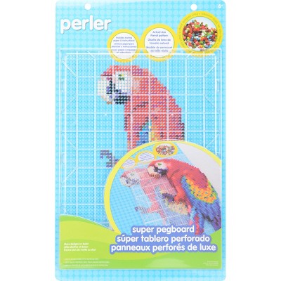 Perler Super Pegboard 1/Pkg-Rectangle Clear