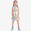 Primary Kids Backyard Dress in Rainbow Tulip Fields - 3 of 4