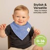 KeaBabies 10pk Organic Baby Bandana Bibs, Baby Drool Bibs for Baby Boy, Girl, Baby Bibs for Infant, Newborn - 4 of 4