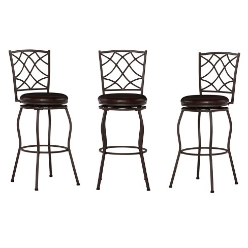 Set of three counter shop stools