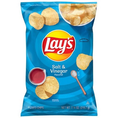 Lay's Potato Chips, Salt & Vinegar 7.75 oz