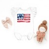 The Juniper Shop USA Flag Coquette Flutter Sleeve Bodysuit - 2 of 4