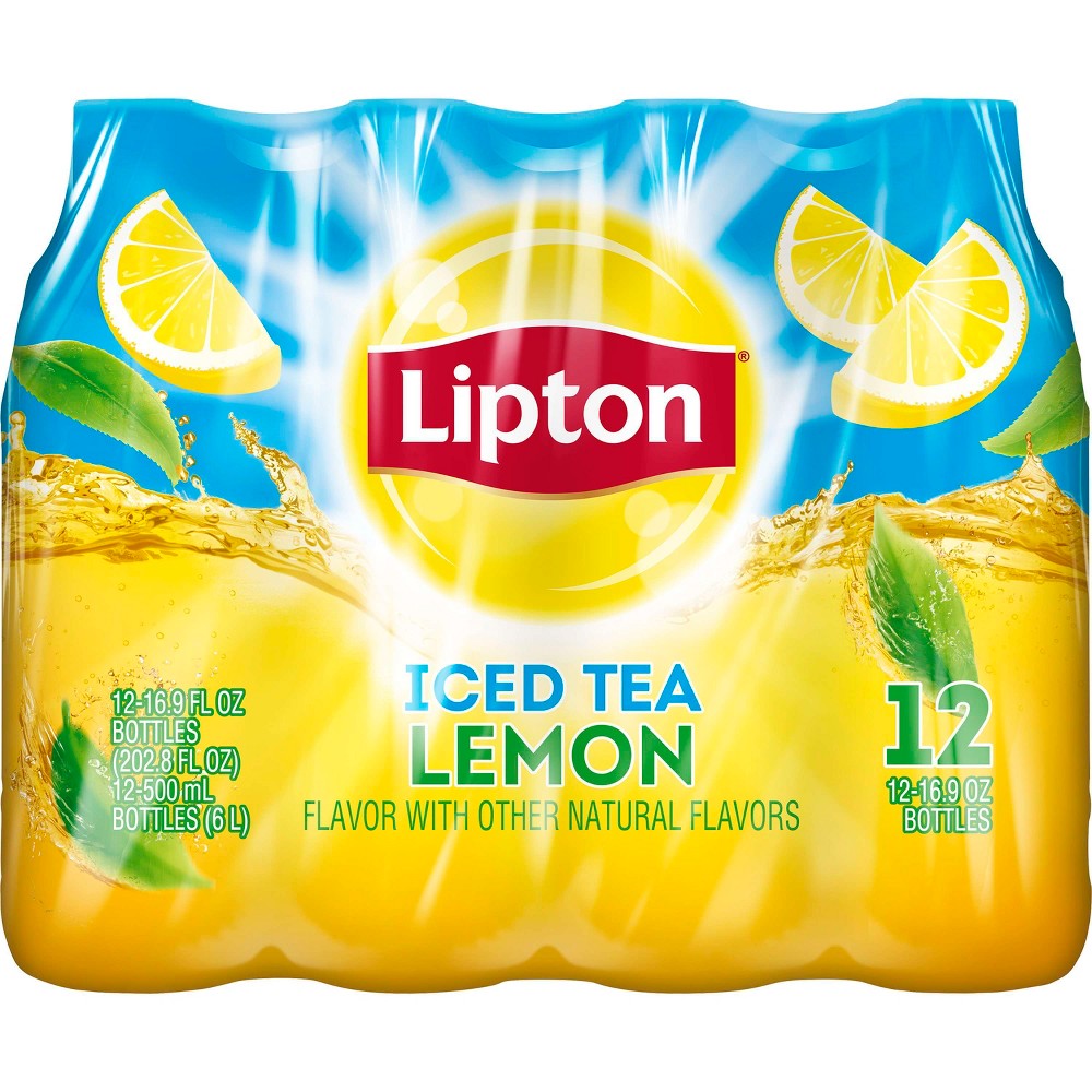 UPC 012000012709 product image for Lipton Lemon Iced Tea - 12pk/16.9 fl oz Bottles | upcitemdb.com