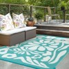 Lahome Outdoor Plastic Straw Rug-Waterproof Reversible Mat for Patio,Balcony,Deck,Backyard,Beach - 2 of 4