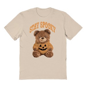 Social Collective Men Stay Spooky Bear Short Sleeve Graphic Cotton T-Shirt - 1 of 4