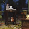 Resenkos Patio Coffee Tables,Patio Tables,18" PE Rattan Patio Side Table with 2-Tier Storage, Composite Wood Top, - 2 of 4