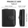 BEAFUP Small Wallet for Women - RFID Blocking Credit Card Holder Bifold Zipper Pocket Wallet with ID Window - 3 of 4