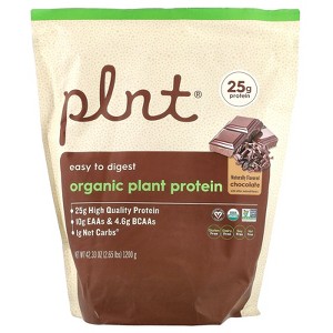 Plnt Organic Plant Protein, Chocolate, 2.65 lbs (1,200 g) - 1 of 2
