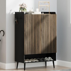 GustoWave Large Shoe Cabinet with 2 Doors, 6-Tier Entryway Shoe Storage Cabinet with Adjustable Shelves, Freestanding Shoes Rack Organizer - 1 of 4