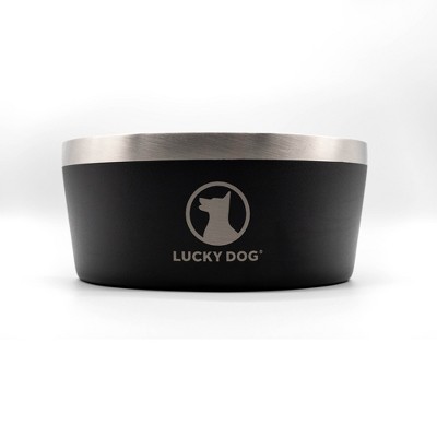 Lucky Dog INDULGE Food Grade Double Wall Stainless Steel Constructed Pet Dog Bowl