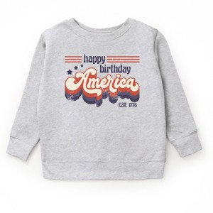 The Juniper Shop Happy Birthday America Retro Youth Sweatshirt - 1 of 4