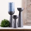 Hammered Design Candle Holder (Set of 3) - 2 of 4