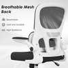 Lycvki Ergonomic Office Chair with Lumbar Support and Flip Armrest Rolling Wheels - 4 of 4