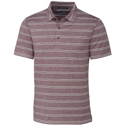 Forge Polo Heather Stripe Tailored Fit Shirt - Bordeaux - Xl : Target