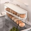 Auto Rolling Fridge Egg Organizer, Space Saving Eggs Dispenser for Refrigerator Storage, Home Egg Holder - 2 of 4