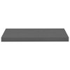 vidaXL Floating Wall Shelves 4 pcs High Gloss Gray 23.6"x9.3"x1.5" MDF - 4 of 4