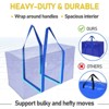 6-Pack/2-Pack Extra Large Heavy Duty Moving Bags with Zippers & Handles Storage Tote-HOMLUX - 2 of 4