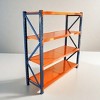 Vynxaria Blue and Orange Heavy Duty Utility Storage Shelves - 4400 lbs Capacity, Adjustable 4 Levels - 4 of 4