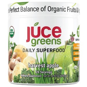 JUCE Greens Superfood Powder – 8.82 oz | Organic, Vegan, Gluten-Free | Terra Kai Organics - 1 of 4
