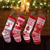 MOVSSOU 18" Knit Christmas Stockings Hanging Rustic Stocking 4 Pcs - 3 of 4