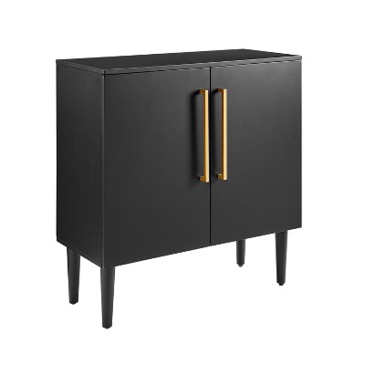 Everett Console Cabinet Matte Black - Crosley