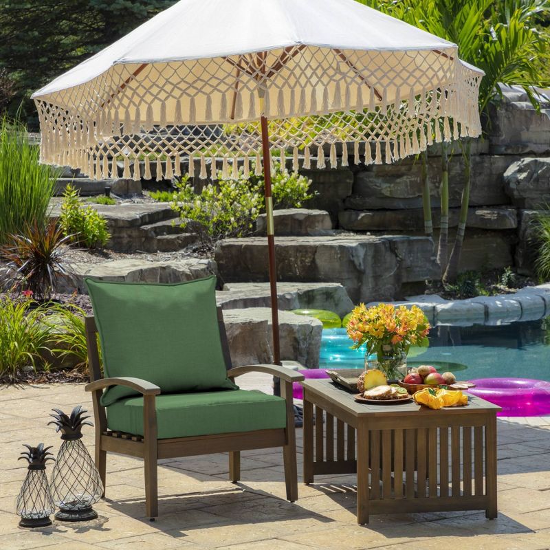 Arden 24"x24" Outdoor Deep Seat Cushion Set, 3 of 9