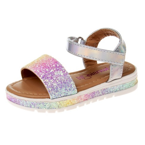 Kensie Girl Flatform Sandals (little Kid Sizes) - Pastel Glitter, 12 ...