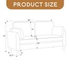 Modern Minimalist 2-Seater Sofa - Leovsnove - 4 of 4