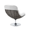 Modway Brighton Wicker Rattan Outdoor Patio Swivel Lounge Chair - 3 of 4