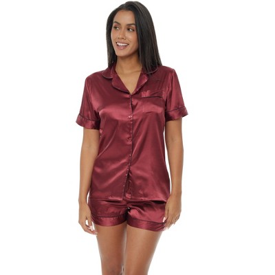 short satin pajamas