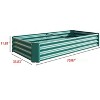 Kelly Galvanized Metal Patio Garden Bed, Raised Flower Box for Flower and Vegetable Planters, Outdoor Furniture - The Pop Home - 4 of 4
