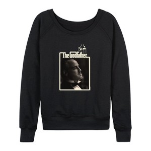 Women's - The Godfather - Don Corleone Lightweight French Terry Wide Neck Long Sleeve Shirt - 1 of 4