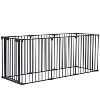 200" Adjustable Safety Gate 8 Panels Play Yard Metal Doorways Fireplace Fence Christmas Tree - 4 of 4