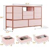 Acekool 8 Drawer TV Cabinet with Socket, TV Console Table Dresser for 50 Inch TV, Adjustable Feet, Storage Organizer - 2 of 4