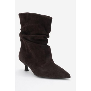 Balei - Brown Suede Leather Pointed Toe Boot (Women) brown suede 8 Forever & Always Shoes US - 1 of 4