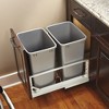 Rev-A-Shelf Kitchen Cabinet Door Mount Hardware Extender Kit for 5349 Series Waste Container Bins, (Bins Sold Separately), 5345-DM-KIT-1 - 3 of 4