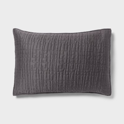 Pottery Barn Gray Tencel King Pillow selling Sham NWT